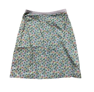 Boden Floral A-Line Skirt in Pastel Blue and Pink 6R thumbnail 1
