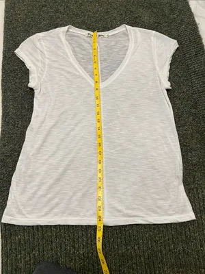 Michael Stars White V-Neck Short Sleeve Tee thumbnail 8