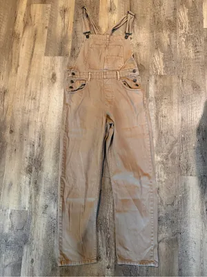 Free People Women's Ziggy Brown Overalls with Bib Pocket thumbnail 2