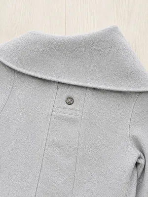 Lululemon Virasana Blanket Wrap Zip Fleece Jacket Athletic Gray 6 thumbnail 3