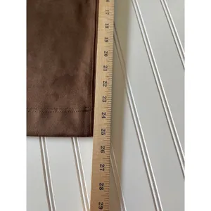 Maeve Anthropologie The Colette Fall Brown Faux Suede Wide Leg Pants 32 NEW thumbnail 3