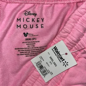 Disney NWT Size 3XL (21) Pink - Mickey Mouse Elastic Waistband Lounge Shorts thumbnail 3