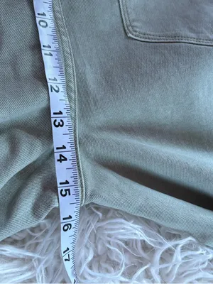 Driftwood Spencer Sage Green Barrel Leg Pants Belted Size 32 High Rise thumbnail 6