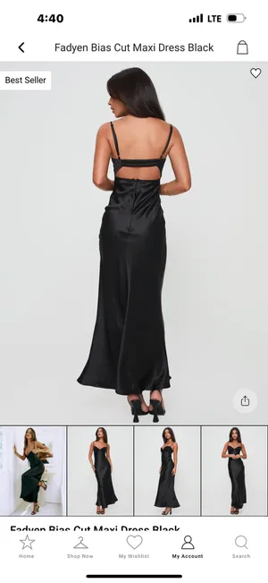 Princess Polly Black Maci Dress with Lace Detail thumbnail 3
