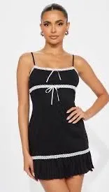 NWOT Edikted black lace cami dress thumbnail 1