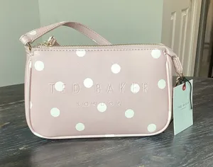 Ted Baker Blush Pink Polka Dot Shoulder Bag Clutch thumbnail 1