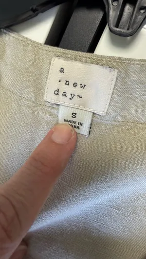 A New Day Linen Blend Sleeveless Jumpsuit - Tan/Oatmeal - Size Small thumbnail 12
