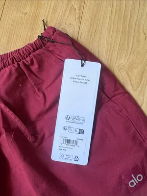 ALO Yoga Women's Cotton High Waist Real Deal Short thumbnail 2