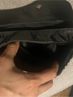 Black Metallic Leopard Print Wristlet Clutch thumbnail 6