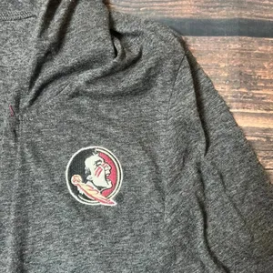 Colosseum Women's Large Gray Florida State‎ FSU Seminoles Hooded Coatigan thumbnail 3