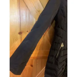 Michael Kors Long Down Quilted Puffer Jacket Tall Mock Neck Collar Size XS (5981 thumbnail 4
