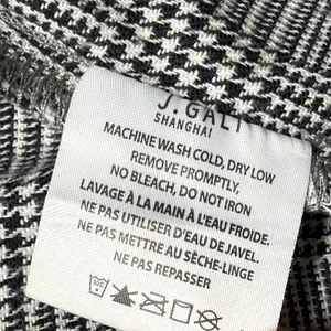 John Galt Glen Plaid Wrap Mini Skirt Black White Buckle MD383 XXS‎ thumbnail 4