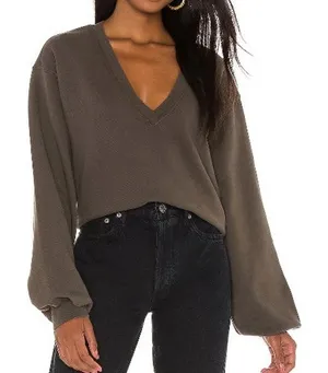 Agolde Low V Neck Crewneck thumbnail 1