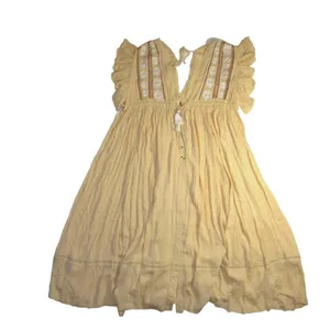 NWT Free People Will Wait For You Midi in Garbanzo Bean Combo Dress XS thumbnail 3