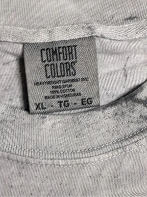 Comfort Colors Smoke Colorblast Graphic Tee with Ghost & Floral Print thumbnail 2