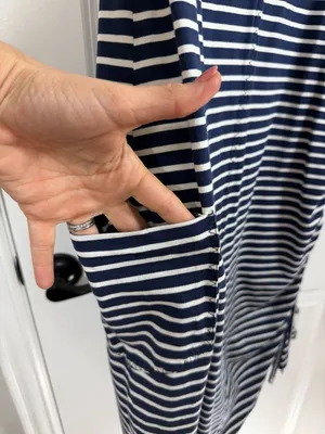 Toad&Co Samba Muse Ruched Striped Pocket Dress thumbnail 5