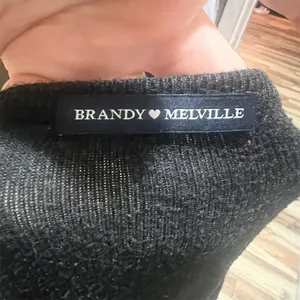 Brandy Melville Women's Black Henley Long Sleeve Button-Up Top M thumbnail 9