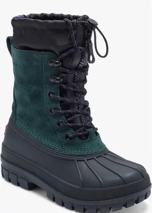 Hunter Skylar Waterproof Boot Green/black Women's Sz 7 $225 thumbnail 1