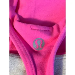 Lululemon Racerback Tank Top Built-in Shelf Bra Pink Yoga Gym Athletic Top thumbnail 4