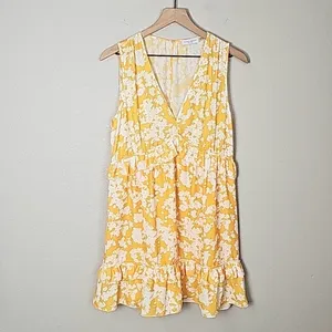 Ramy Brook Merida Yellow and White Floral‎ Dress size 0 thumbnail 3