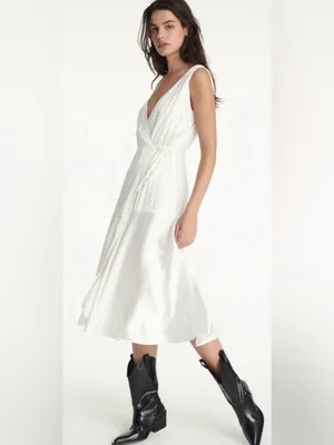 THE KOOPLES Jacquard Polka Dot Wrap Midi Cockatail Dress Size 1 US Small *Read* thumbnail 12