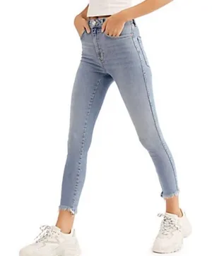 Free People Raw High Rise Jeggings in Indigo Size 27‎ thumbnail 1
