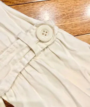 Vtg Y2K Last Kiss off White Swing light Jacket Exaggerated Retro Ruffle Collar L thumbnail 12