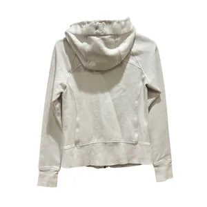 Lululemon Scuba Full‎ Zip Hoodie Women's 6 White Thumbholes Fleece Athletic Read thumbnail 5