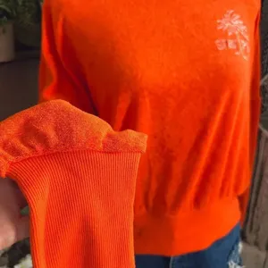 New with Tags Old Navy Stay Palm Cropped Long Sleeve Slub Knit Terry Sweatshirt thumbnail 6