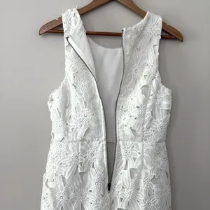 ASTR The Label Tenured Floral Lace Dress‎ Mini Size L White thumbnail 11