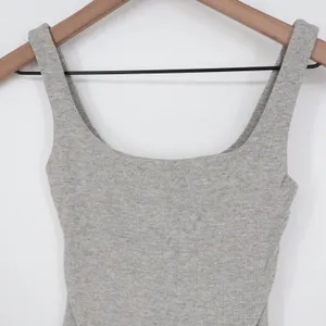 Naked Wardrobe Mens Heather Gray Scoop Neck Sleeveless Thong Bodysuit L thumbnail 4