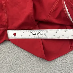 Lululemon Hotty Hot Shorts Low Rise 4" Dark Red Athletic Athleisure Women's 6 thumbnail 7