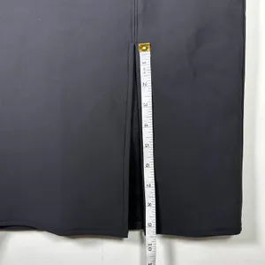 Ookie and Lala Black High Waist Pencil Skirt Front‎ Slit Midi Women's Medium thumbnail 8