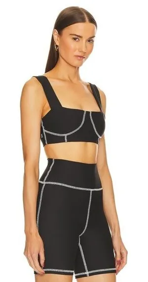 Weworewhat Corset Bra Top in‎ Black Size Small thumbnail 1