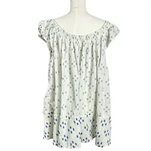Free People Jules Cotton Embroidered Tunic White Size Small Bohemian Cottage thumbnail 7
