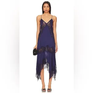 NWOT Free people X Sunsetter Maxi Slip In Navy thumbnail 5