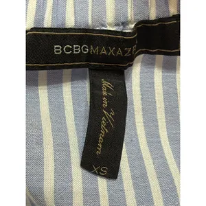BCBGMaxAzria Women’s Britt Stripped Off the Shoulder Mini Dress Size XS thumbnail 3
