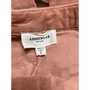 Anniewear Wide Leg Pants Small Clay Pink Utility High Rise Straight Leg Casual thumbnail 3