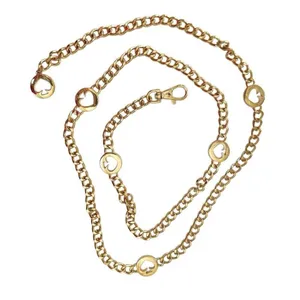Gold tone spade hip belt thumbnail 1