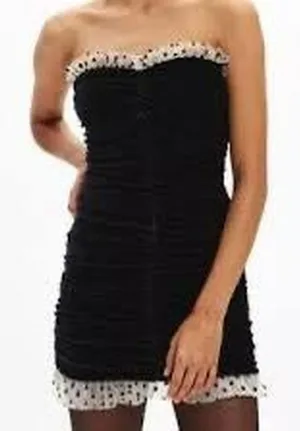 Urban Outfitters ( Kimchi Blue) Robin Velvet Sweetheart Mini Dress . NWOT thumbnail 1