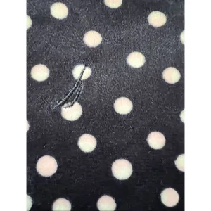 Nautica Navy Blue Polka Dot Plush Velour Pajama Set Women's Small thumbnail 8