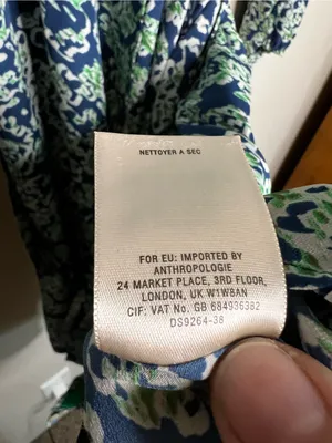 Maeve by Anthropologie Blue Green‎ Floral Button Front Tie Waist Dress thumbnail 8