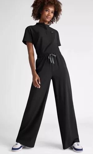 NWT Easy Stretch Women's Hunter 6-Pocket Wide Leg Scrub Pants Black Size 2X P thumbnail 1