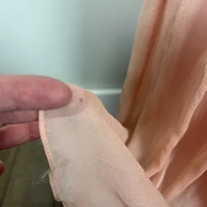 J Crew Formal Gown Maxi Dress Womens 14 Pink Silk Chiffon‎ Pleated V-Neck Heidi thumbnail 11