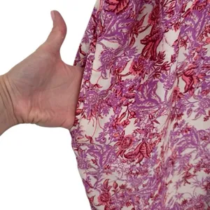 Free People Leona Floral Printed Jumpsuit Lilac Size Medium Boho Beachy Festival thumbnail 15