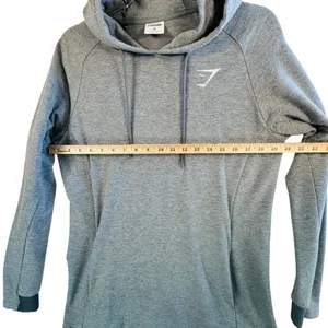 Nike Gymshark Women's Medium Gray Pullover Hoodie Logo Athleisure‎ Gorpcore Cozy thumbnail 7