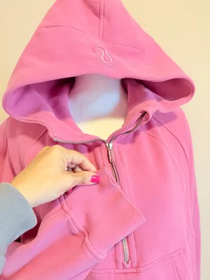 Lululemon Scuba Oversized Half-Zip Hoodie Pink size m/l women's thumbnail 8