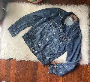 Jean Jacket Dark Wash Y2K 100% cotton thumbnail 1