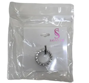 SAVVY CIE JEWELS Sterling Silver Bold Baguette CZ Ring Size 8 NEW thumbnail 3