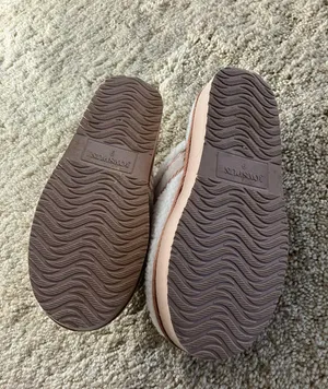 White Tan Womens Teddy Fleece Platform Clog Slippers thumbnail 7